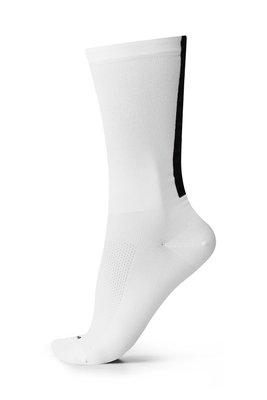 Meia Para Ciclismo MTB B.V. Cano Médio Unissex Branco e Preto