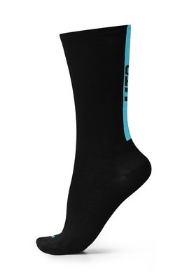 Meia Para Ciclismo MTB B.V. Cano Médio Unissex Preto e Azul