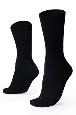 Meia Para Corrida Ciclismo Esportiva B.V. Cano Médio Unissex Lisa Preto