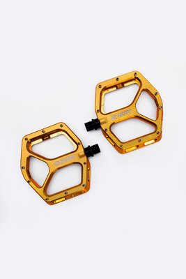Pedal HUPI Strip Plataforma Rosca 9/16 - Dourado