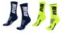 Kit 02 Pares Meia Corrida Hupi Run Tamanho 36-42 Azul e Amarelo
