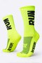Kit 02 Pares Meia Corrida Hupi Run Tamanho 36-42 Azul e Amarelo