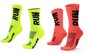 Kit 02 Pares Meia Corrida Hupi Run Tamanho 36-42 Amarelo Laranja