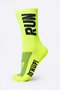 Kit 03 Pares Meia Corrida Hupi Run Cano Médio 36-42 Run Amarelo