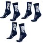 Kit 03 Pares Meia Corrida Hupi Run Cano Médio 36-42 Run Azul Marinho