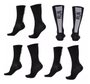 Kit 04 Pares Meia De Corrida Running B.v. Run Preto