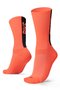 Meia Para Ciclismo Bike B.V. Cano Médio Unissex Laranja Neon