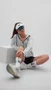 Meia para Corrida HUPI Live Love Run Branca Cano Médio