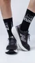 Meia para Corrida HUPI Live Love Run Preta Cano Médio