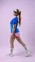 Meia para Corrida HUPI Run Colors Branca Cano Médio