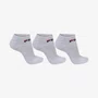Tripack Meia Casual Fila Cano Curto Unissex Branco