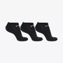 Tripack Meia Casual Fila Cano Curto Unissex Preto