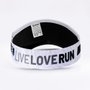 Viseira Para Corrida HUPI Live Love Run Branca
