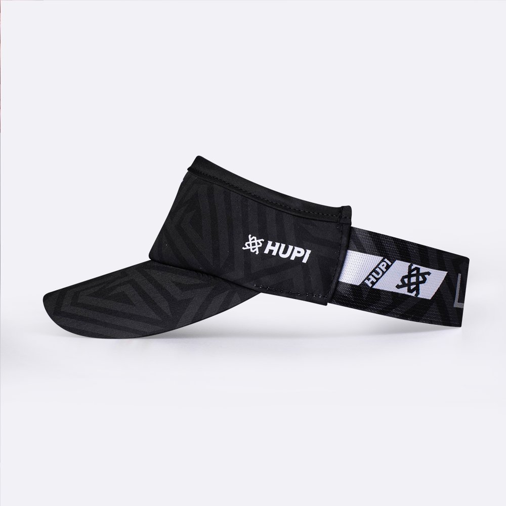 Viseira Para Corrida HUPI Live Love Run Preta Viseira Para Corrida HUPI Live Love Run Preta